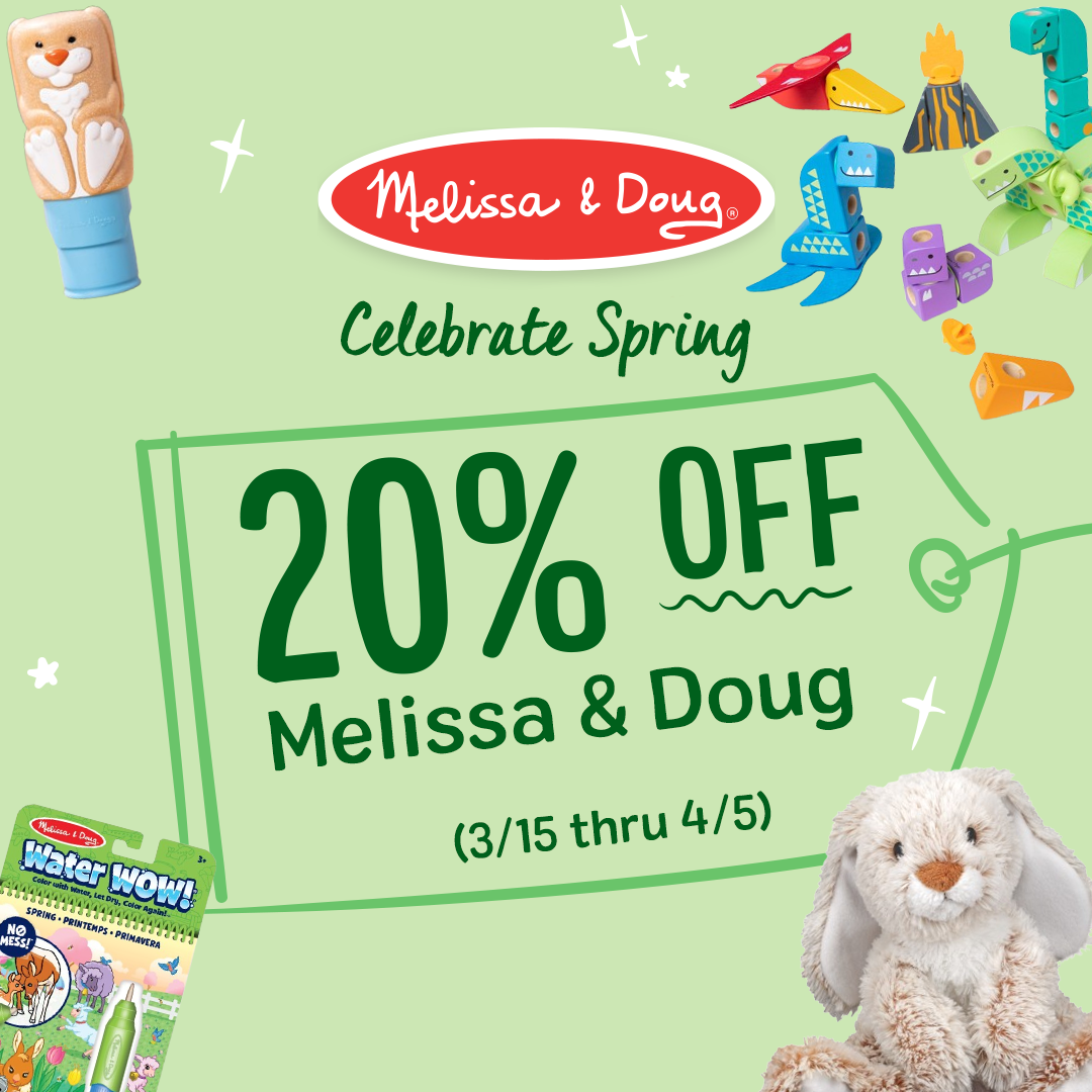 Easter Fun Starts Here — 20% Off Melissa & Doug Toys